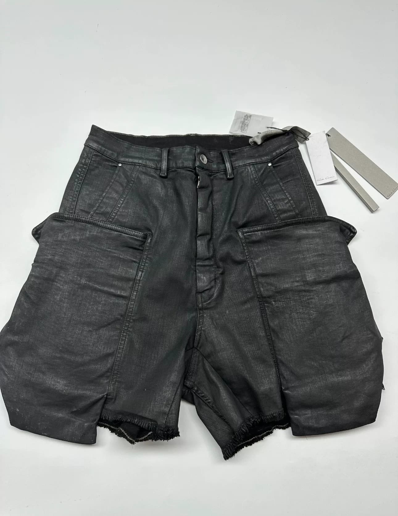 Rick Owens 24ss подиумные шорты карго с кистью