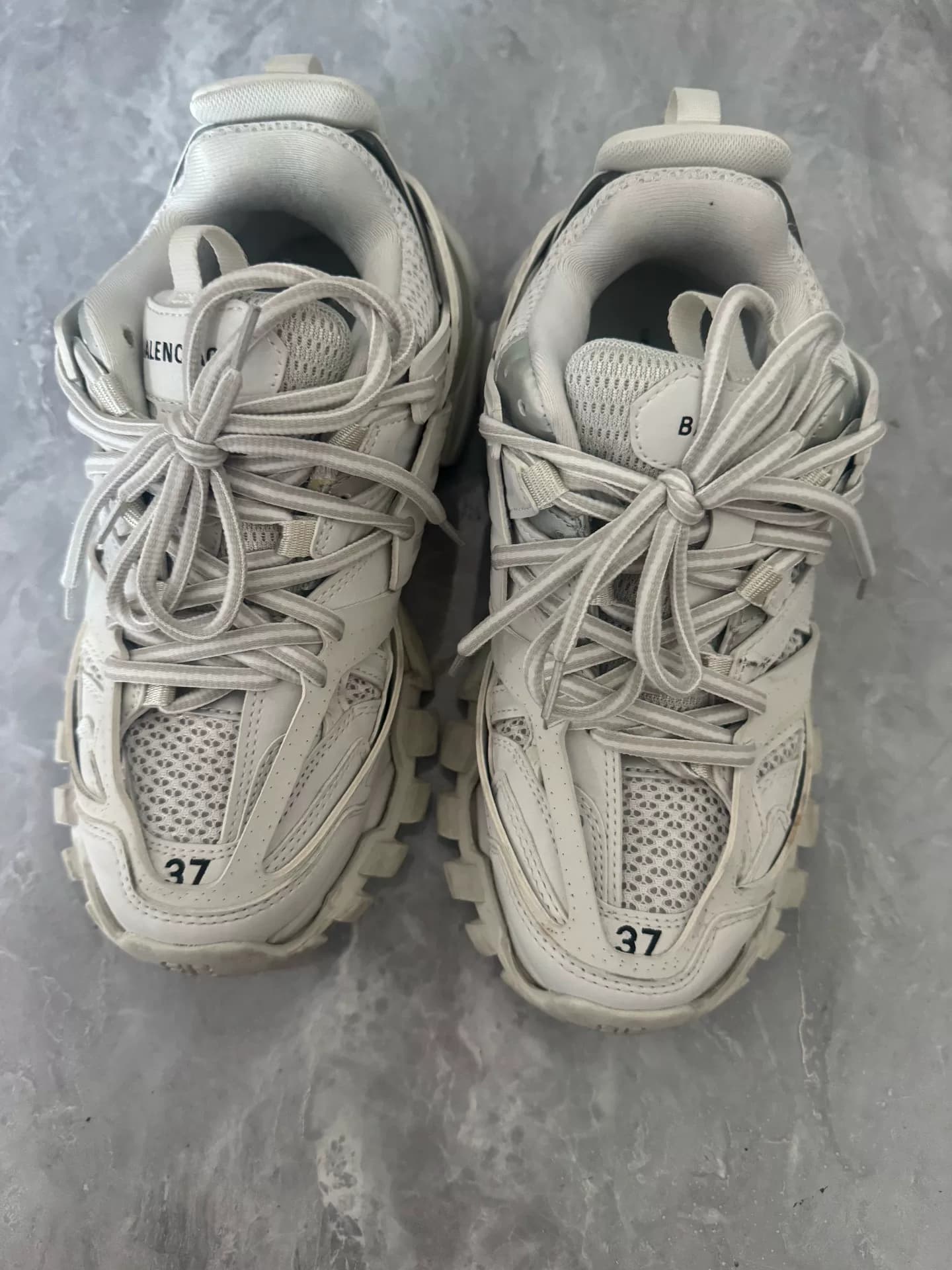 Почти новые кроссовки Balenciaga Track daddy, высокая версия (имитация высокой не подходит), белые 3