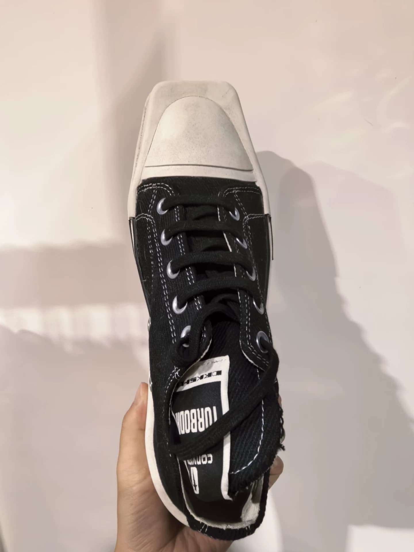 Кобрендовые черные туфли RO Rick Owens на толстой подошве с квадратной головкой, размер 43, абсолютно новые, Бесплатная доставка, фотогалерея