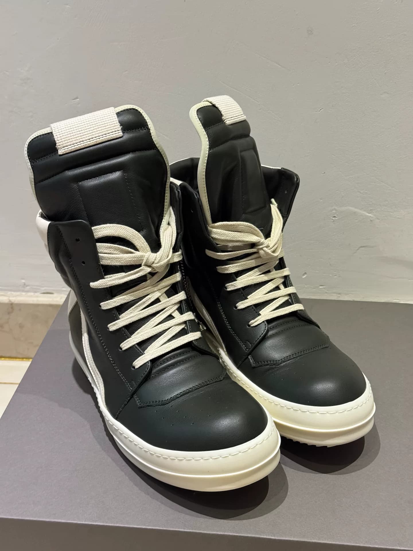 Кроссовки с высоким берцем Rick Owens geobasket, размер 40