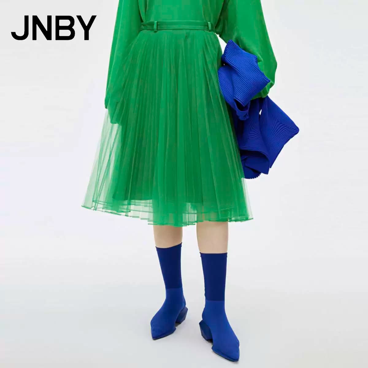 Официальная прямая продажа от JNBY/Цзяннань юбка-пачка из сетки для простолюдинов Юбка-пачка трапециевидной формы, плиссированная юбка