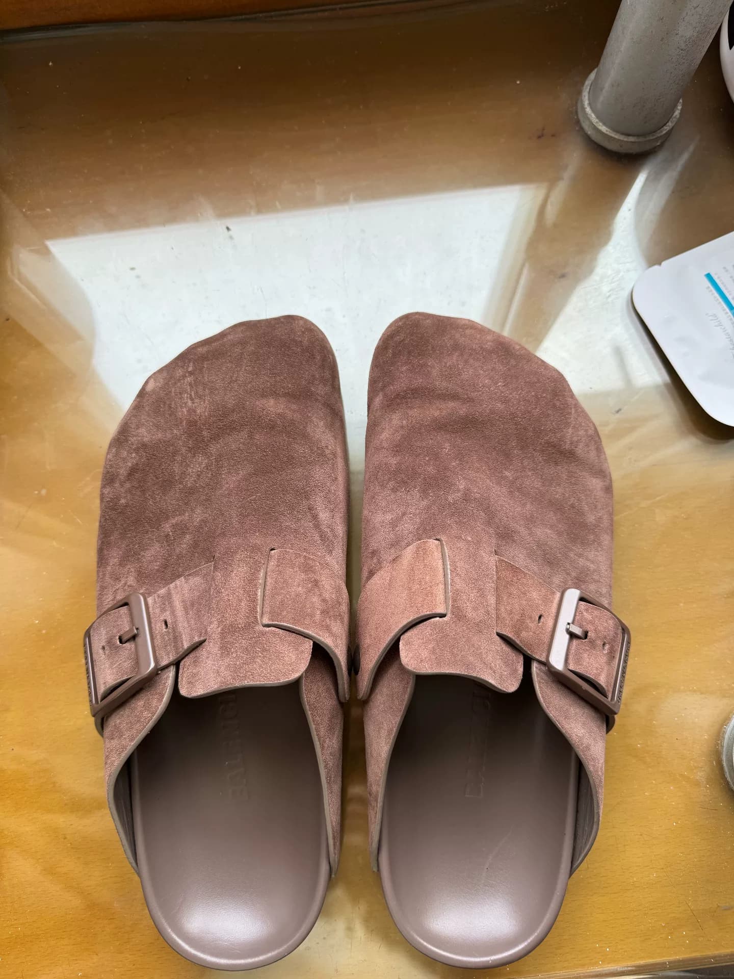 замша Balenciaga Balenciaga цвета хаки с пятью пальцами birkenstocks