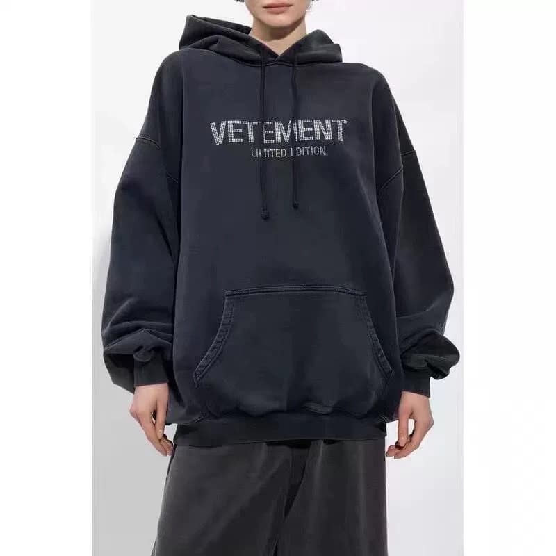 Совершенно новый милый свитер с капюшоном от VTM Witt, логотип black hot diamond, свободный оверсайз