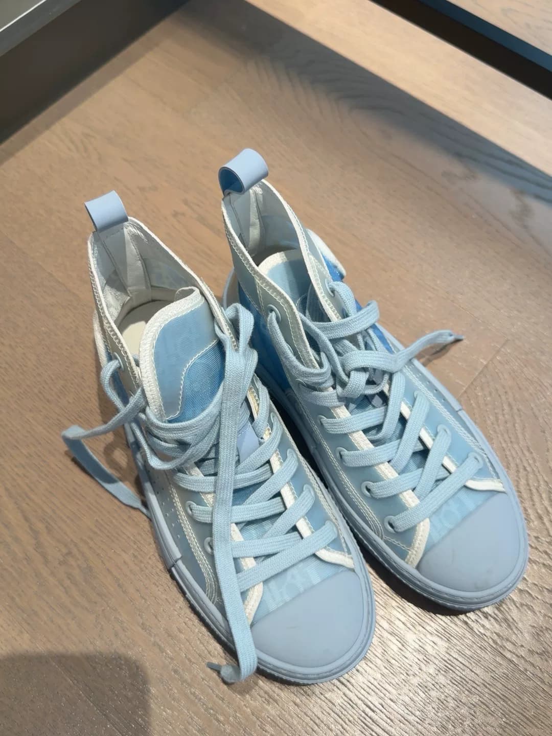 Высокие кроссовки Dior blue для пресбиопии, размер 35
