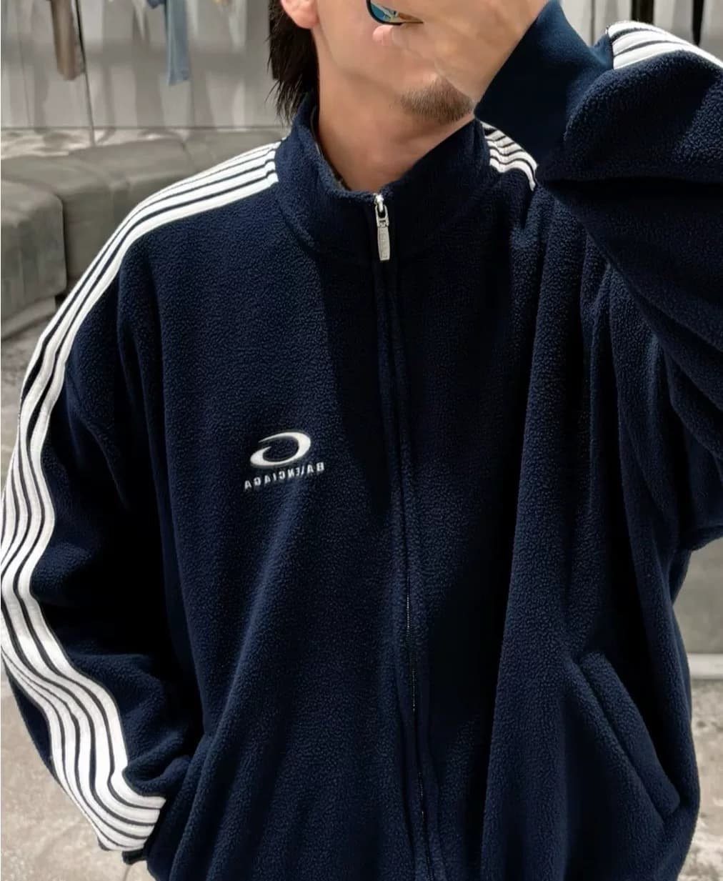 Balenciaga Куртка на молнии из полар-флиса Balenciaga 25FW, S
