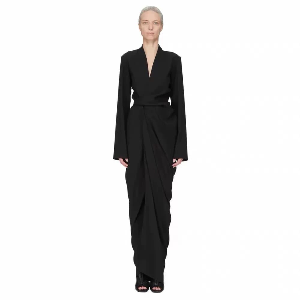 Rick owens Женское длинное пальто с запахом от Rick Owens 20