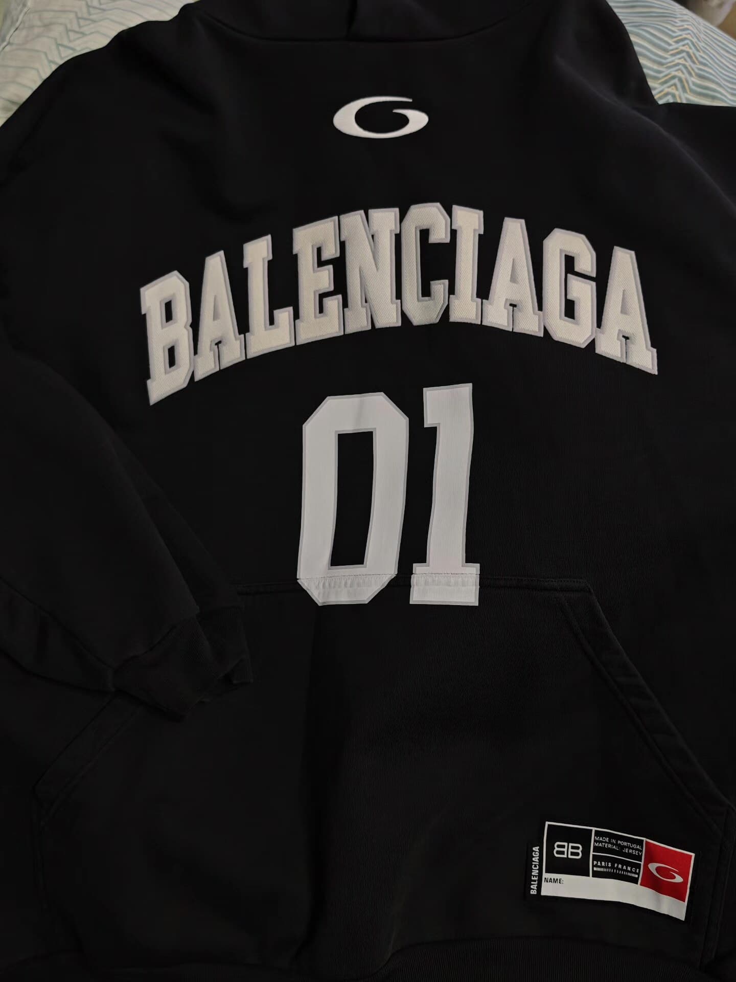 Баскетбольный свитер с капюшоном Balenciaga 25ss
