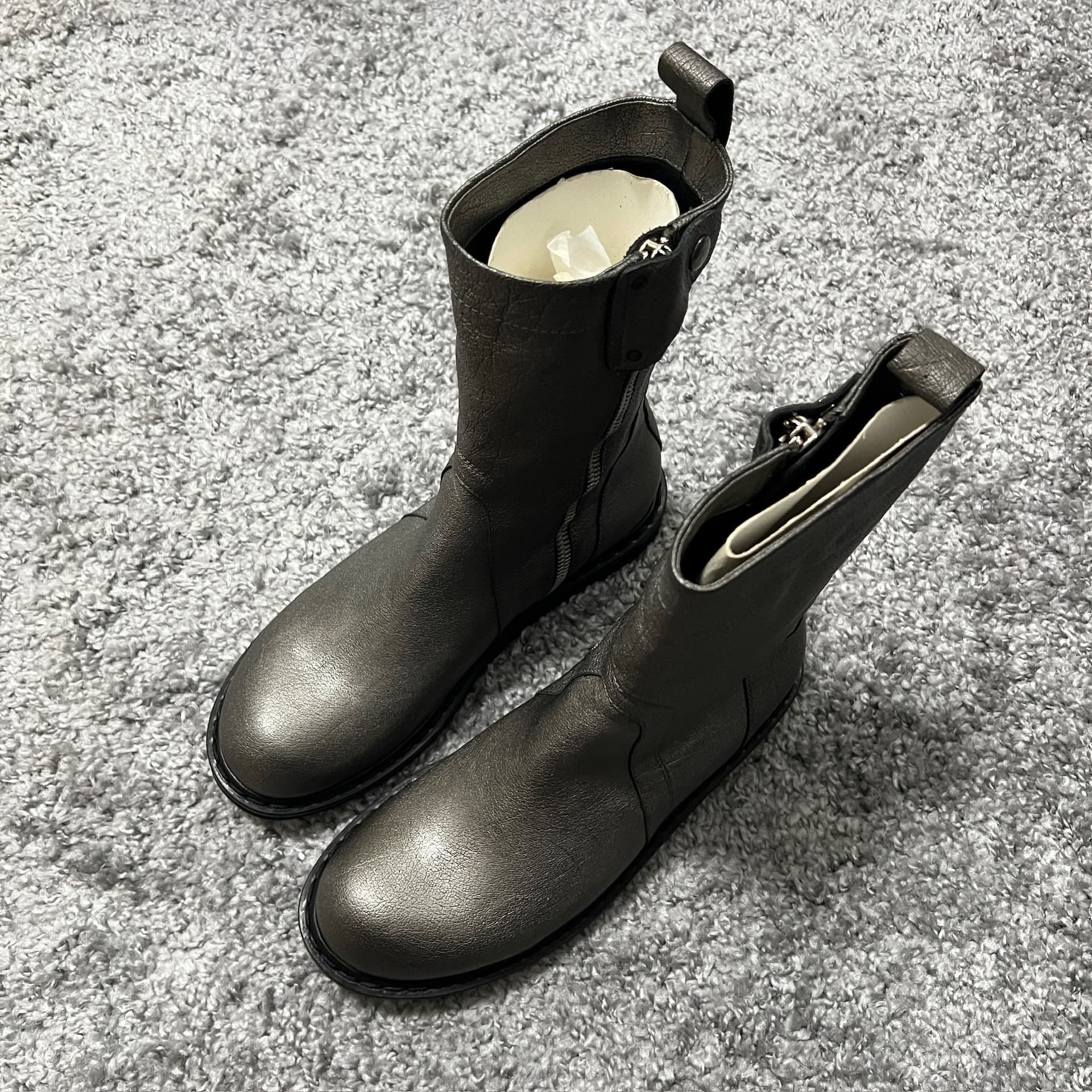 Высокие ботинки Rick Owens RO made in Italy черного цвета, размер 42