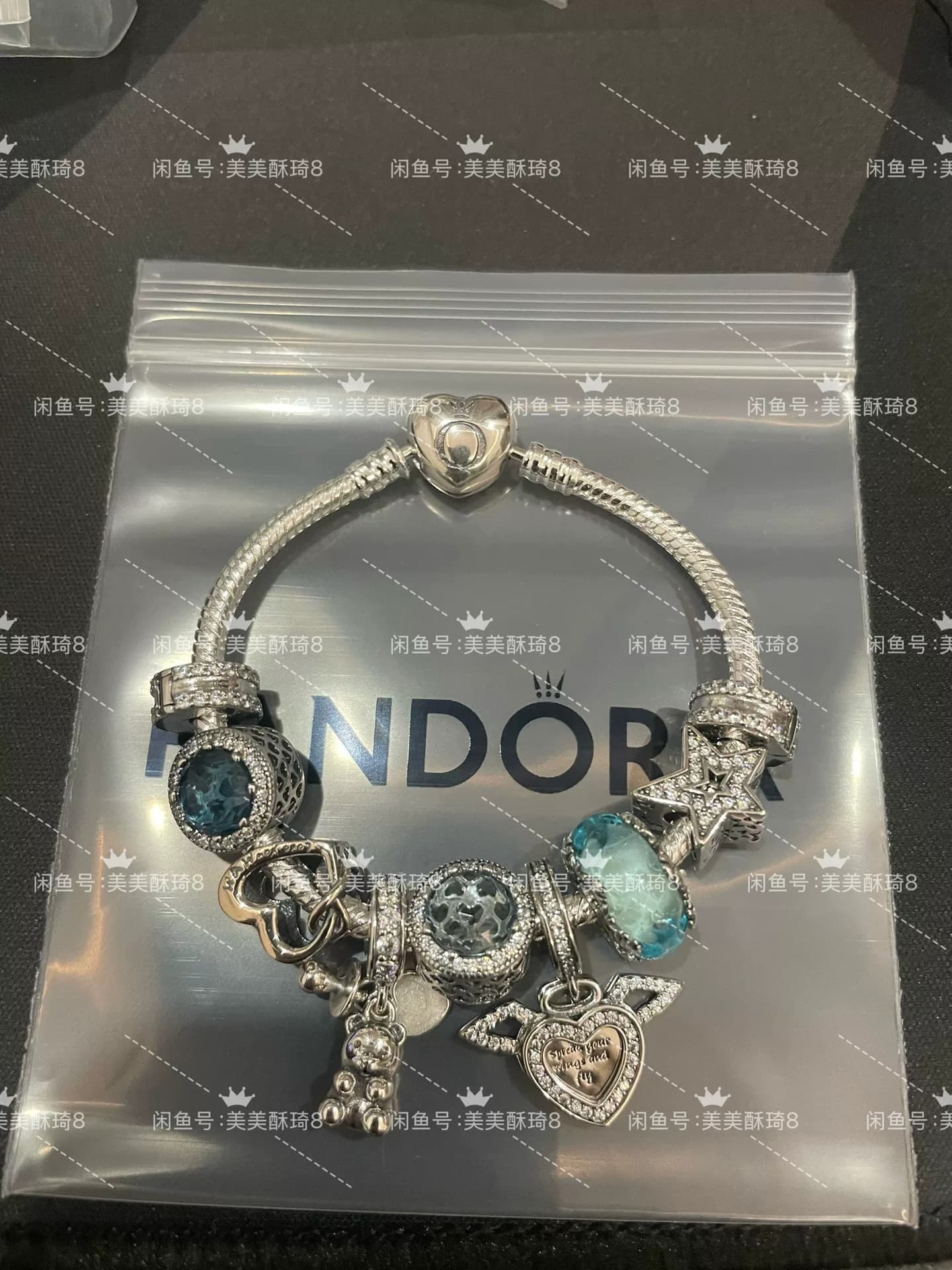 Пандора Pandora Ангельские крылья Пандоры с набором стеклянных браслетов в виде снежинок