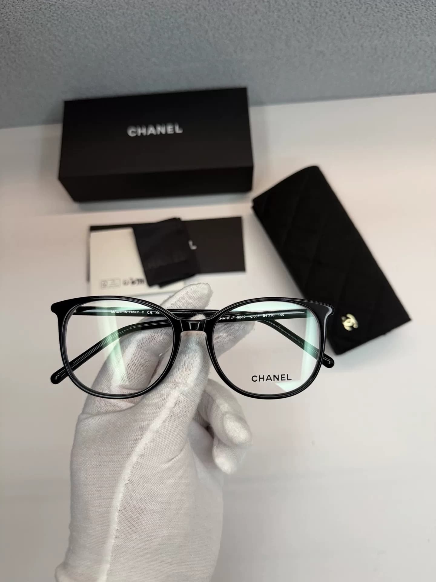 Оправа для очков Chanel Chanel CH3282 черного цвета, импортированная из Италии
