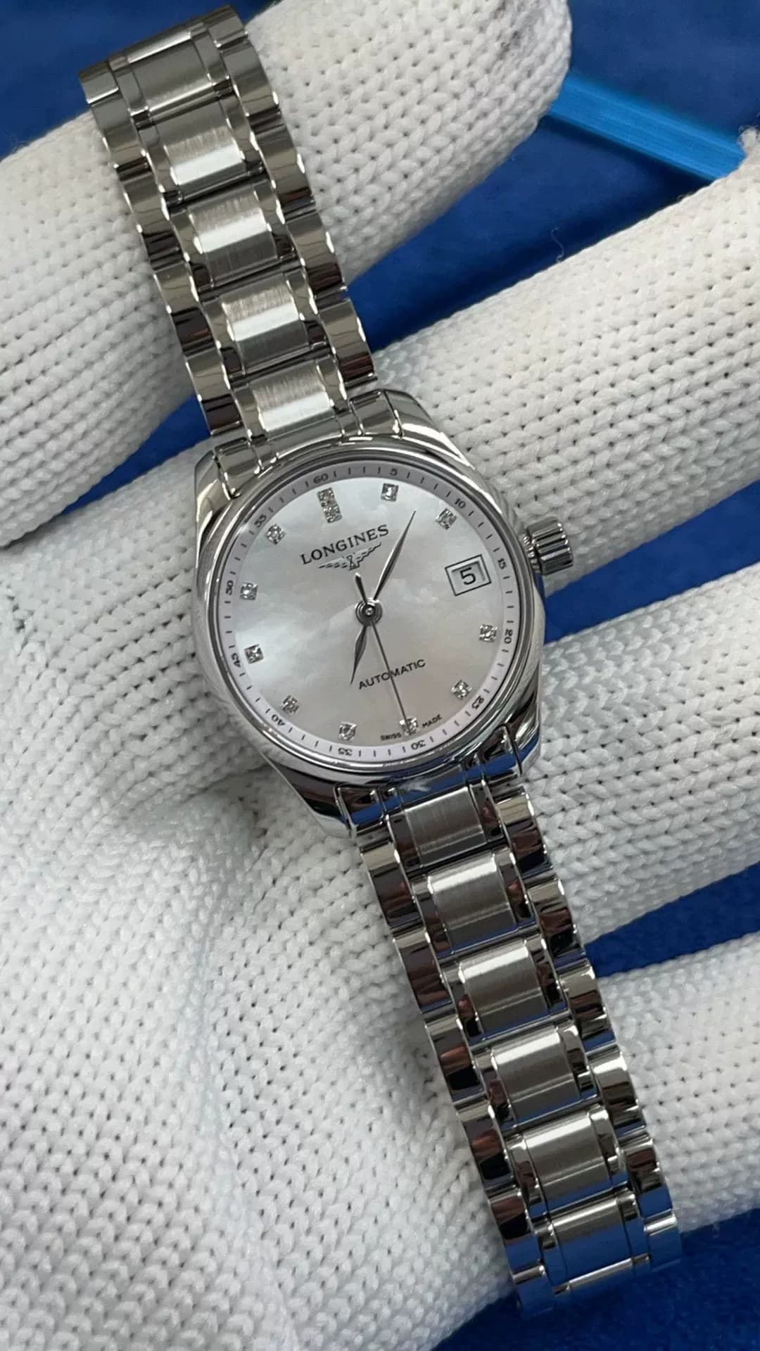 Часы Longines Master Qin серии L2.128.4.87.6, механический механизм с автоподзаводом, нержавеющая сталь
