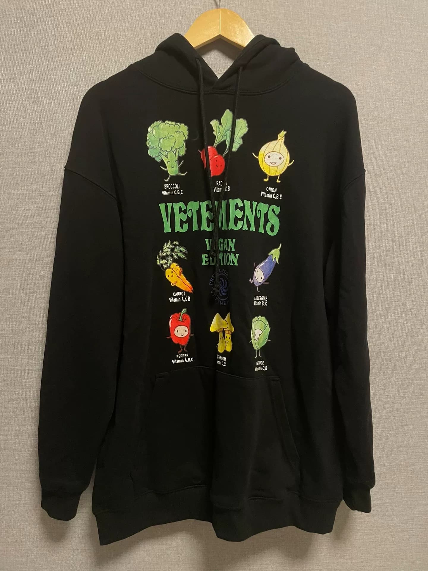 Черный овощной свитер Vetements 20fw