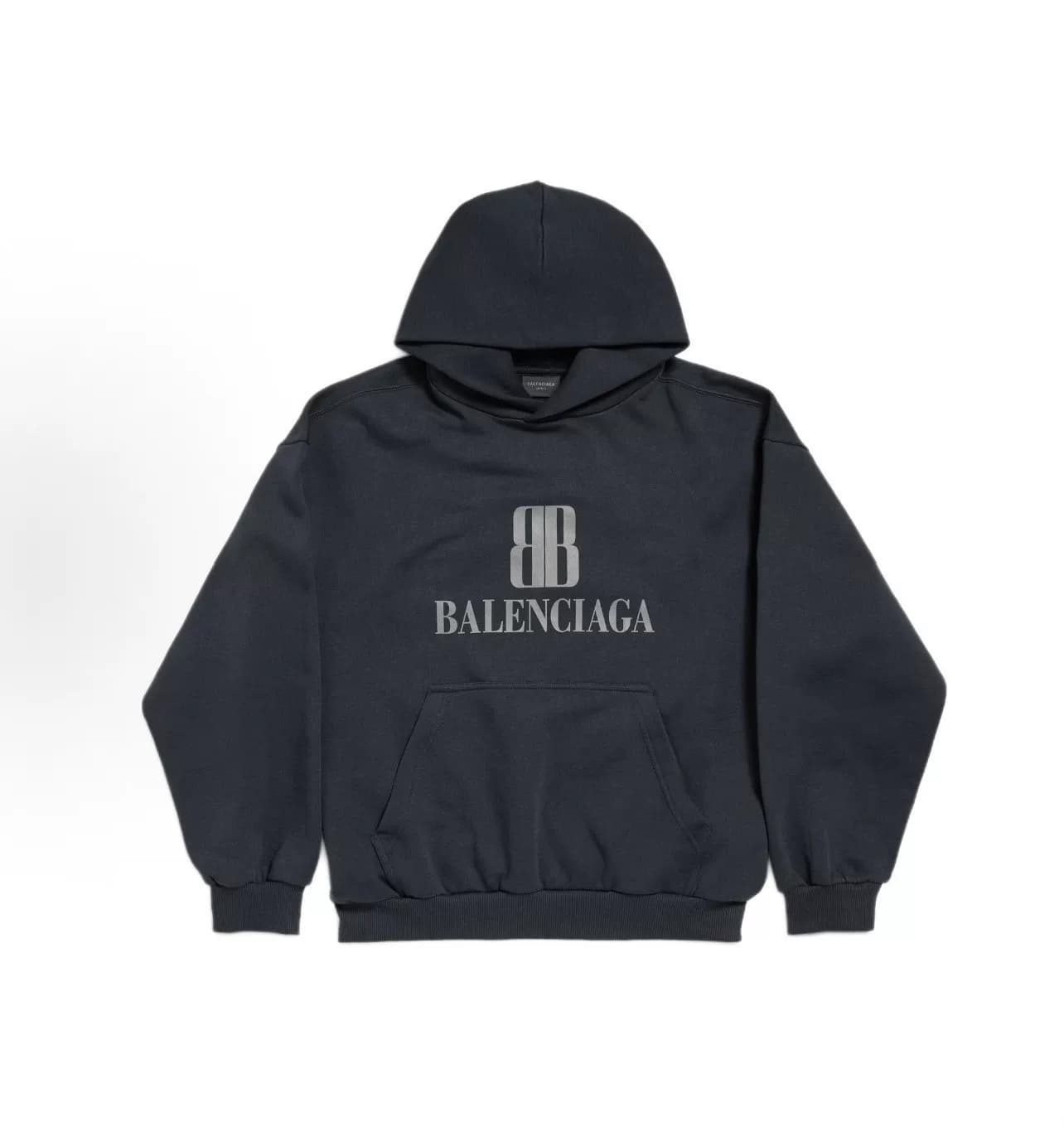 Слоган Balenciaga Balenciaga 25ss Double B с серым буквенным принтом
