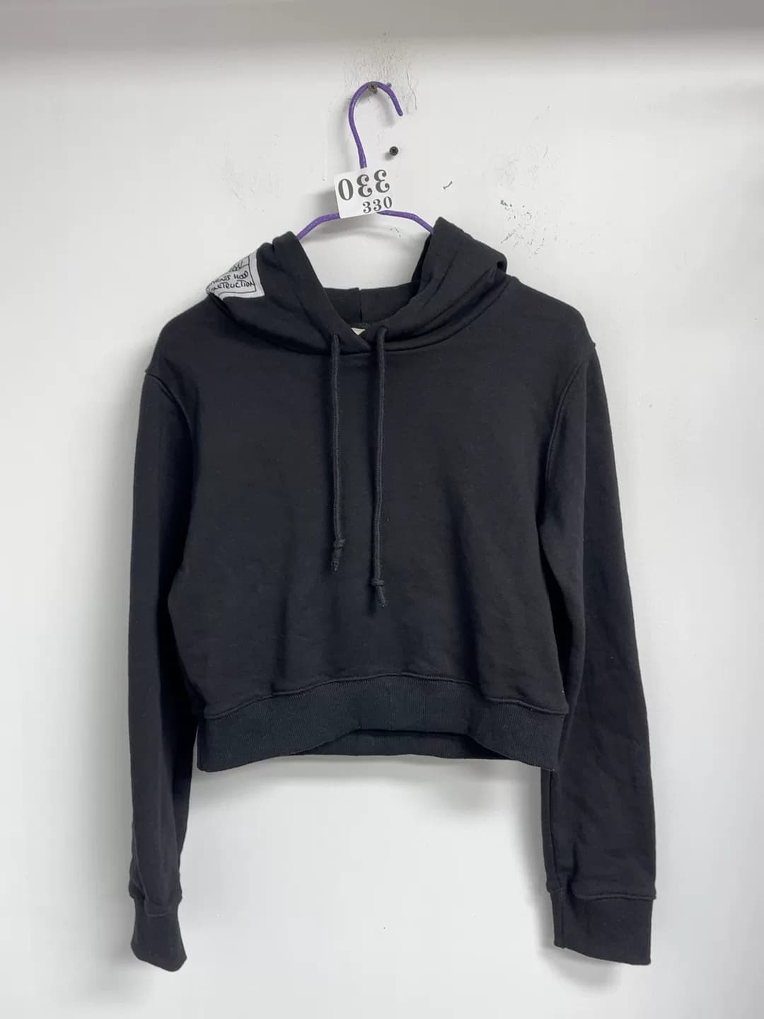 Женский свитер с капюшоном от кобрендинга Champion x Vetements, черный
