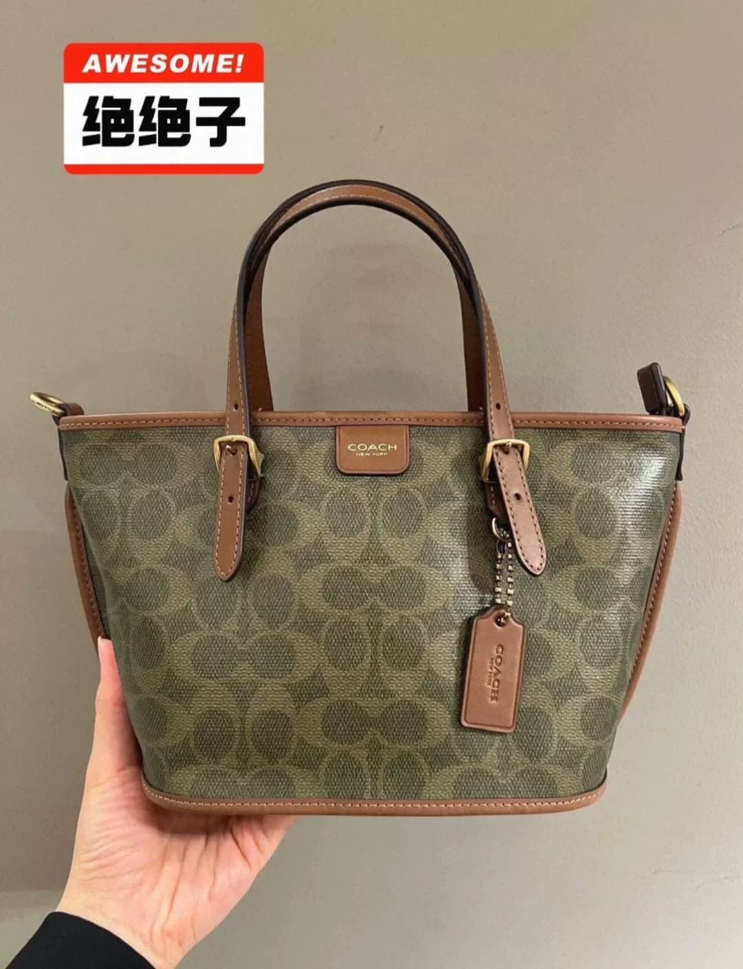 Маленькая сумка-тоут COACH New Taxi Tote21, совершенно новая,