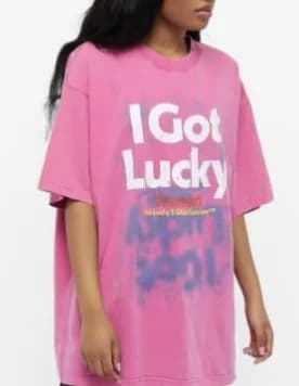 Совершенно новый стиль Vetements Lucky 777, выстиранный и поношенный, с короткими рукавами