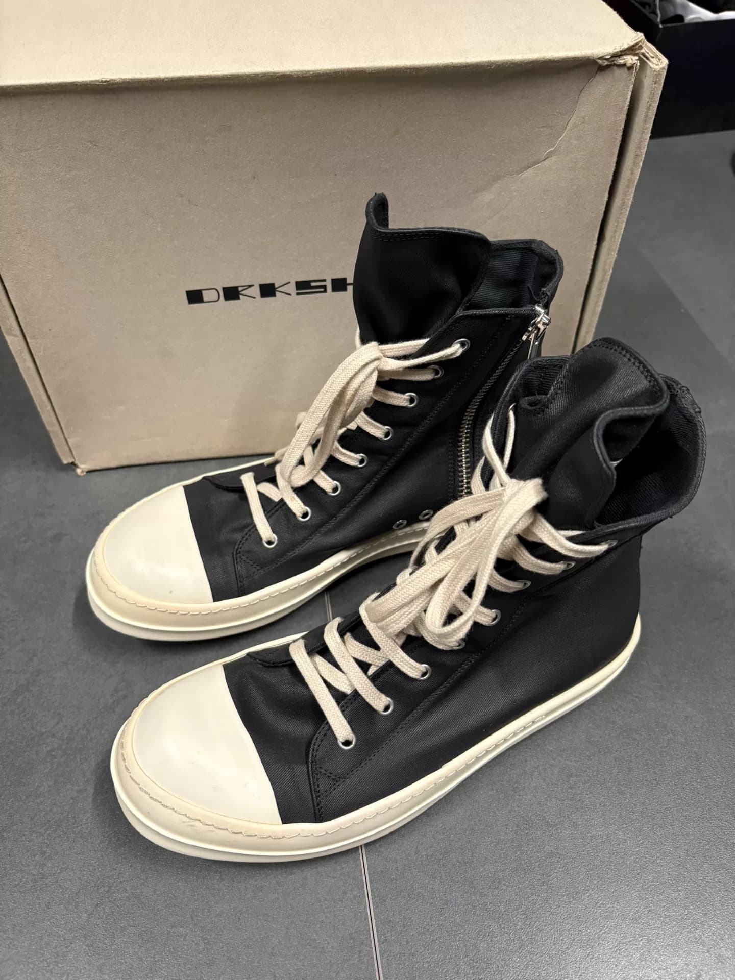 Рик Оуэнс ДРКШДВ Большие Конверсы Ramones S