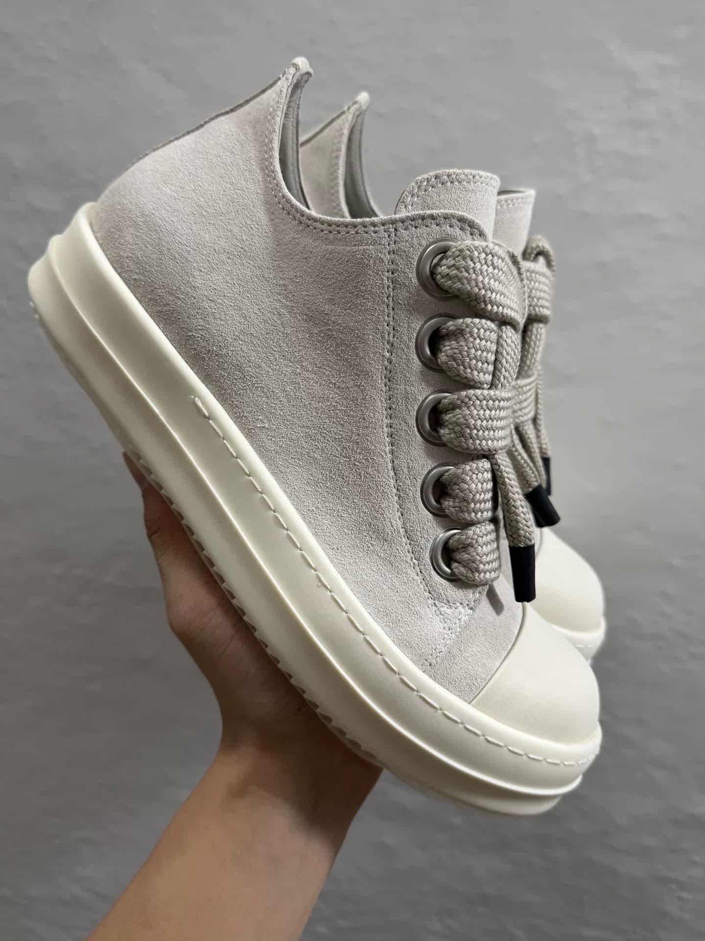Подлинный продукт был протестирован RICK OWENS/RO Jumbo Lace