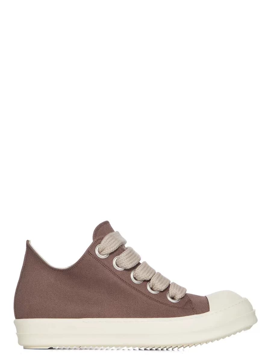 Совершенно новые парусиновые туфли RICK OWENS с глубоким вырезом и толстой шнуровкой