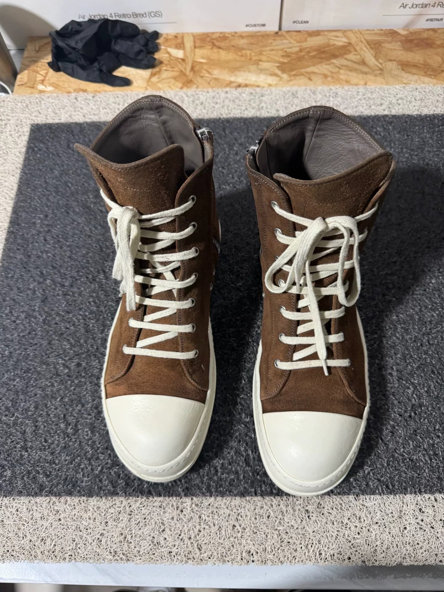 Высокие ботинки RickOwens rick owen
