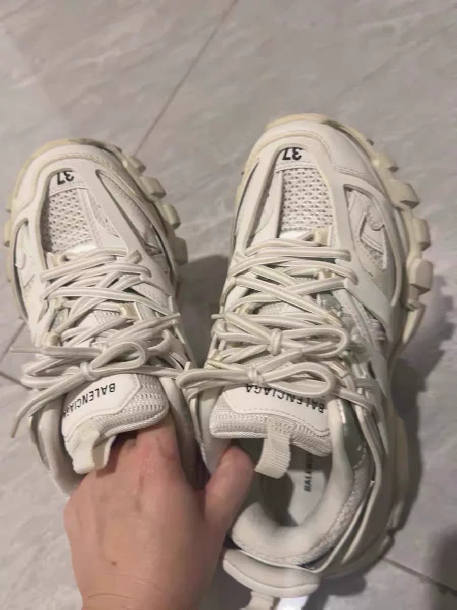 Кроссовки Balenciaga Track 1.0 daddy, темно-белые, размер 37, индивидуальный размер,