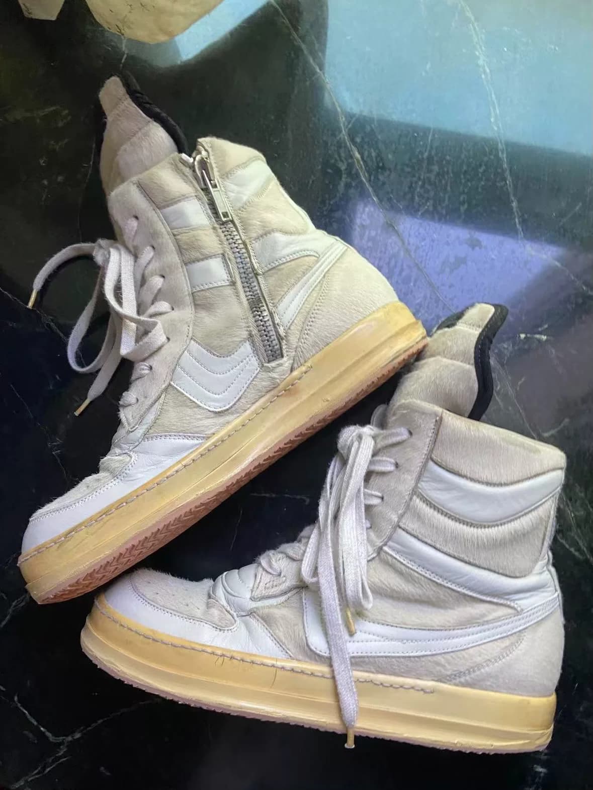 Продается Rickowens 08 dunk из чистого белого конского волоса, крупный