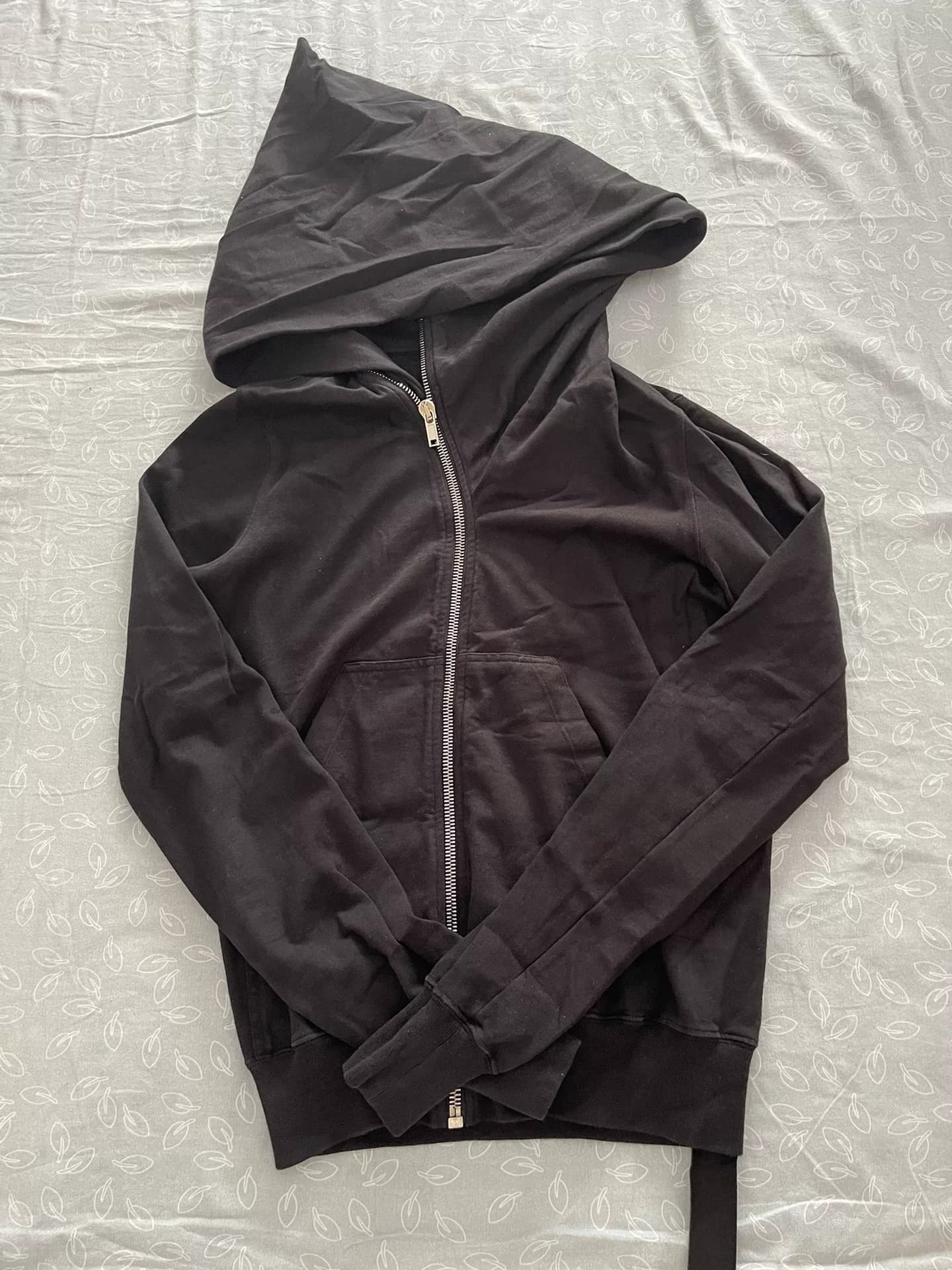 Свитер с диагональной молнией Rick Owens DRKSHDW Wizard Hat Черный X