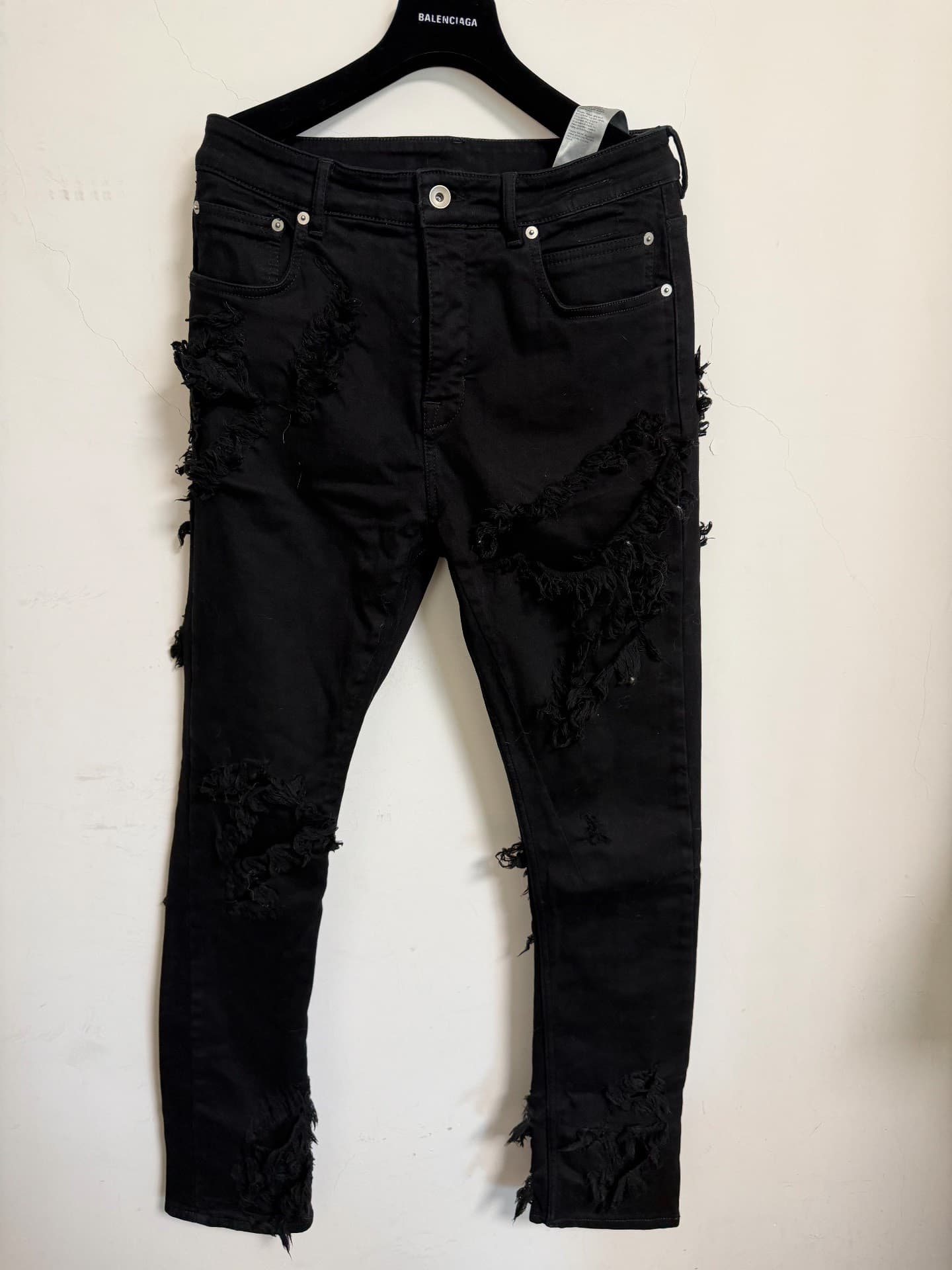 Черные джинсы Rick owens erosive destruction размер 31