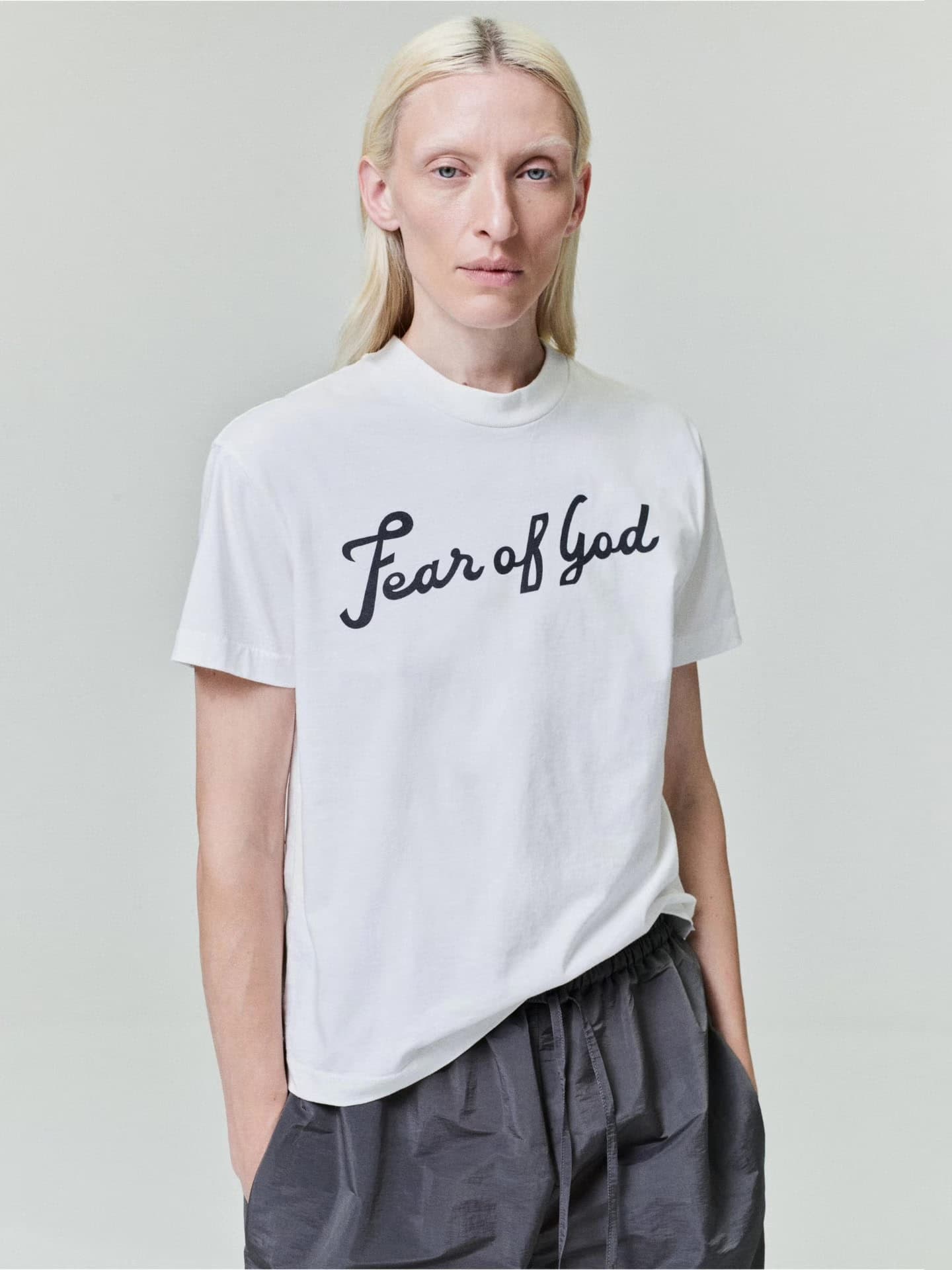 Новый ПРОДУКТ FEAR OF GOD graffiti из чистого хлопка, универсальное летнее платье из чистого хлопка с короткими рукавами