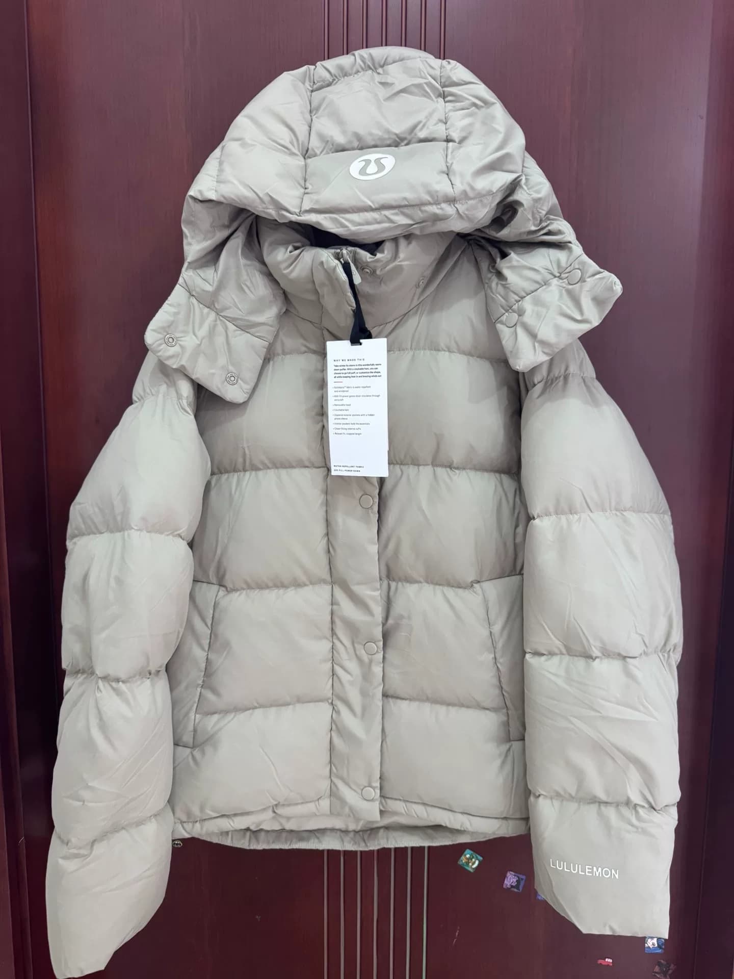 Устраните утечку!Пуховик Lululemon Wunder Puff с пятью сетками