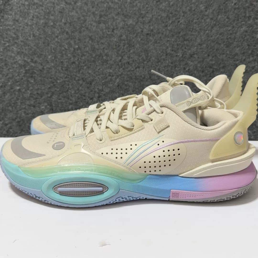 Li Ning, 10 цветов сахарной ваты по всему городу, размер 44,5, гарантия подлинности