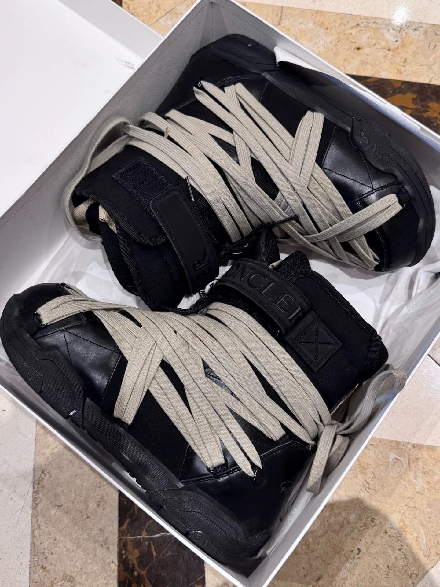 Зимние ботинки Rick Owens x Moncler Crazy Strap Joint
