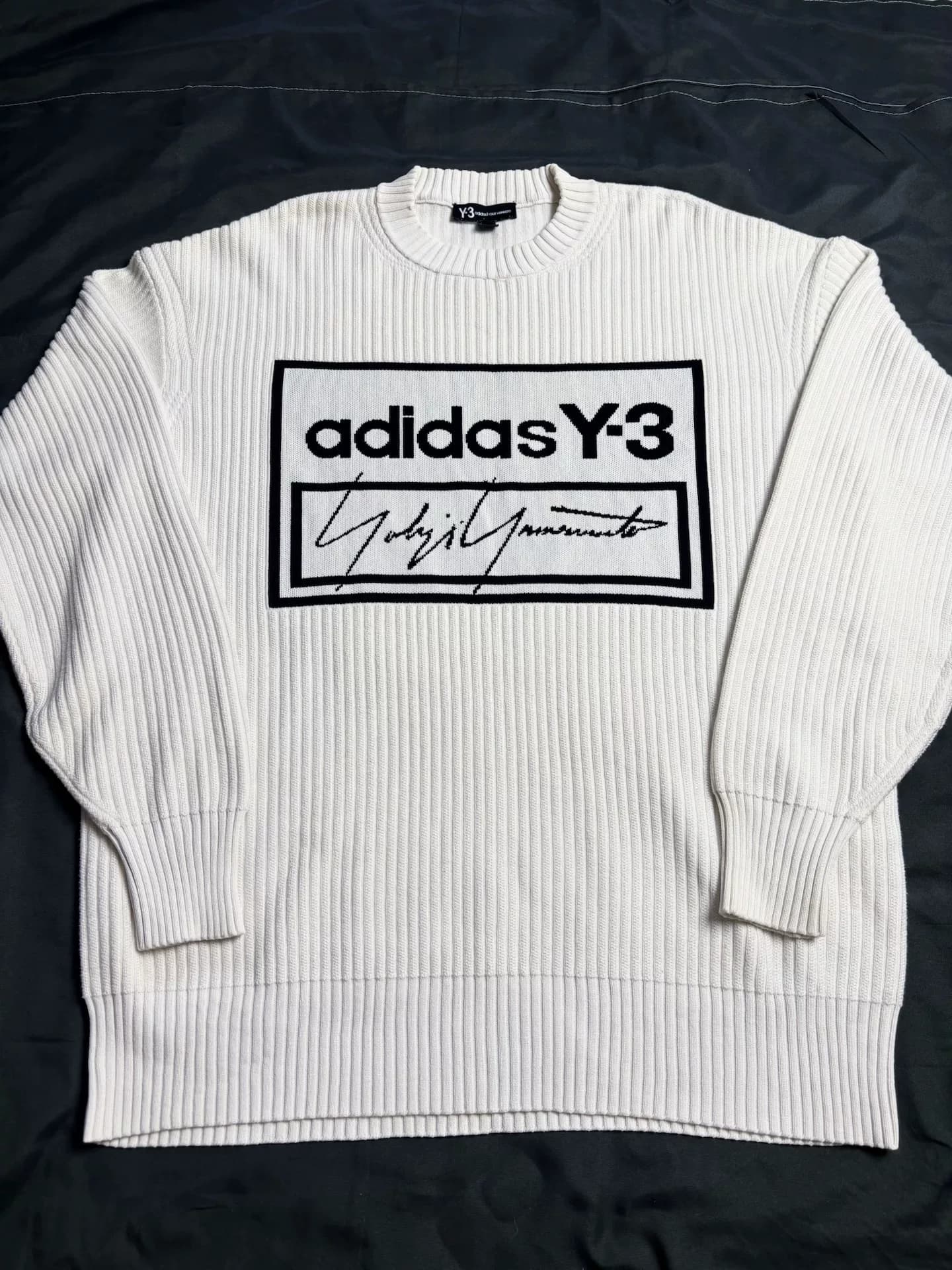 Кобрендовый вязаный свитер adidas Yamamoto Yaoji Y-3