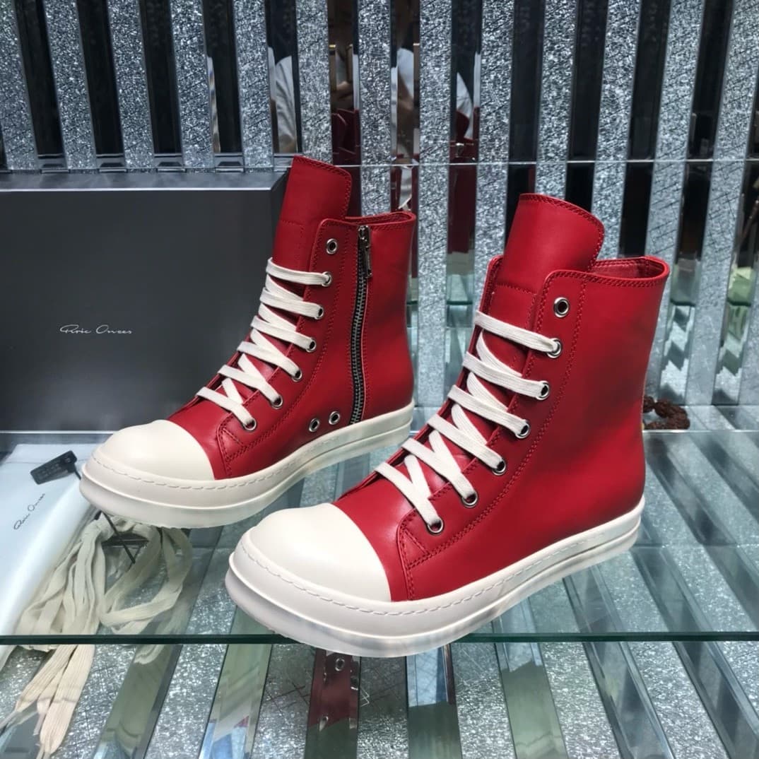 Пара Rick-Owens【Rick Owens】Модные повседневные кроссовки!Официальный веб-сайт