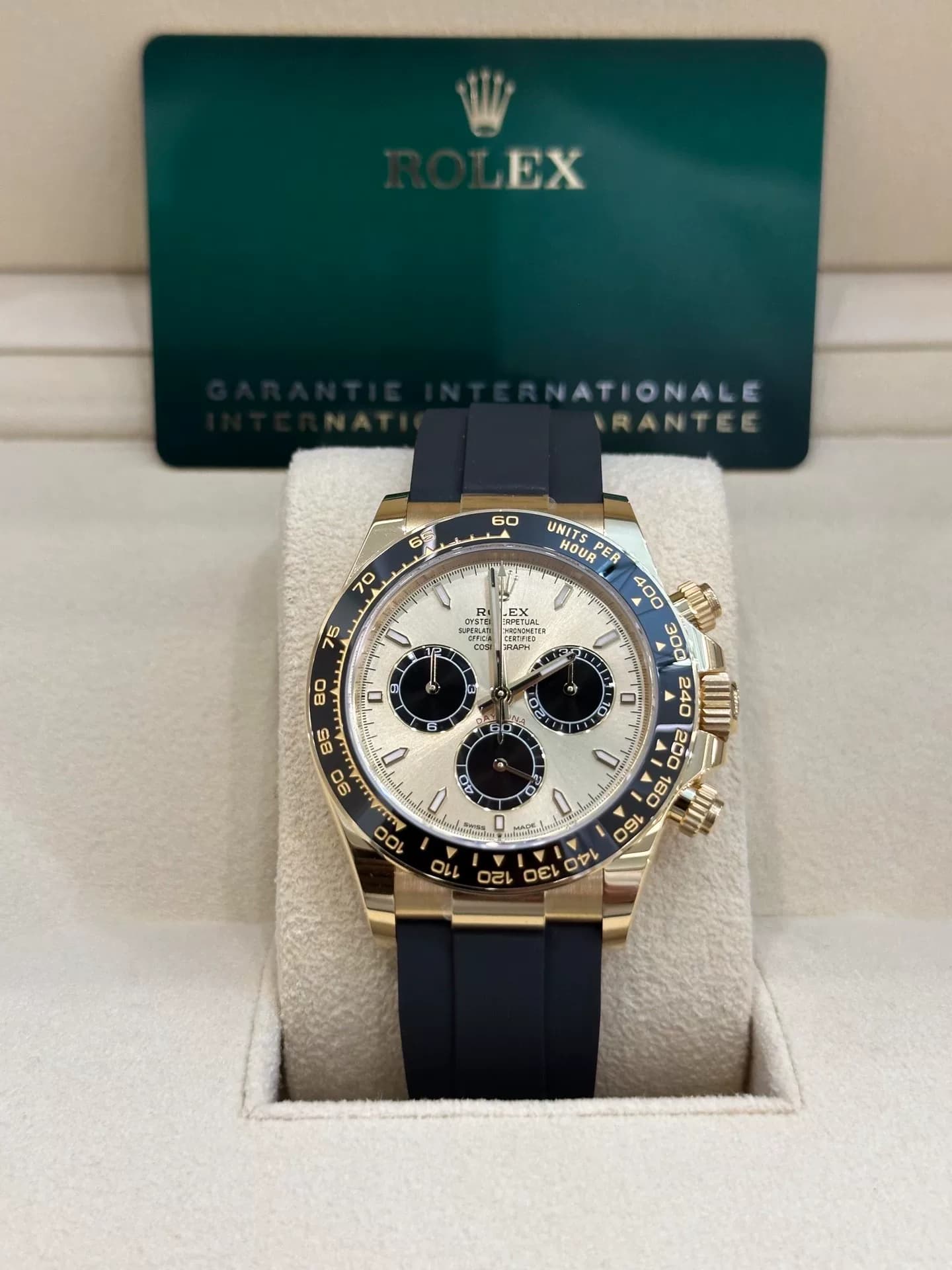 Новейший золотой диск Rolex Ditona с золотой лентой и керамическим кольцом mouth 316 fine