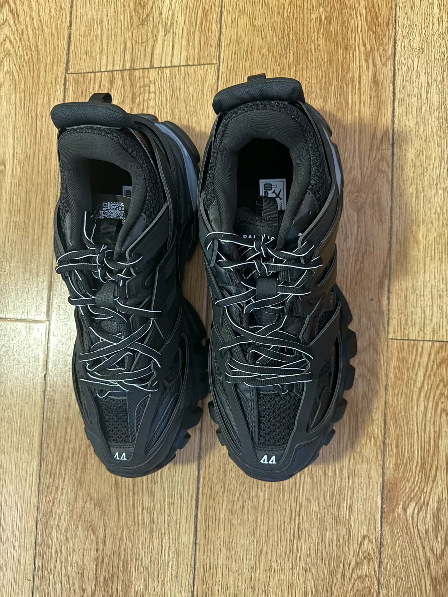 Черные туфли Balenciaga Track 1.0 daddy, размер 44, натуральная кожа, доступны в другом цвете