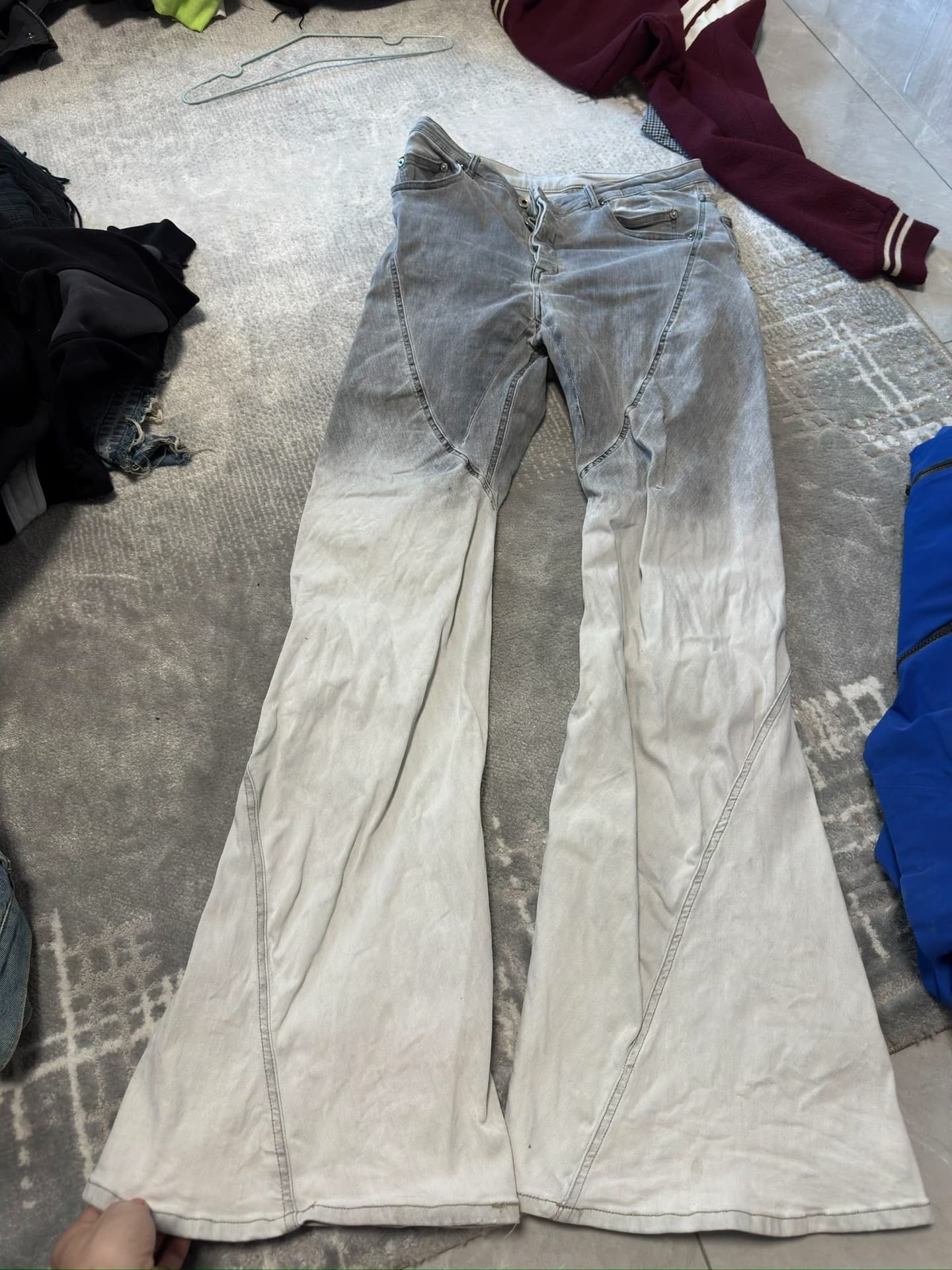 брюки ro rickowens 17 с градиентом, размер 32