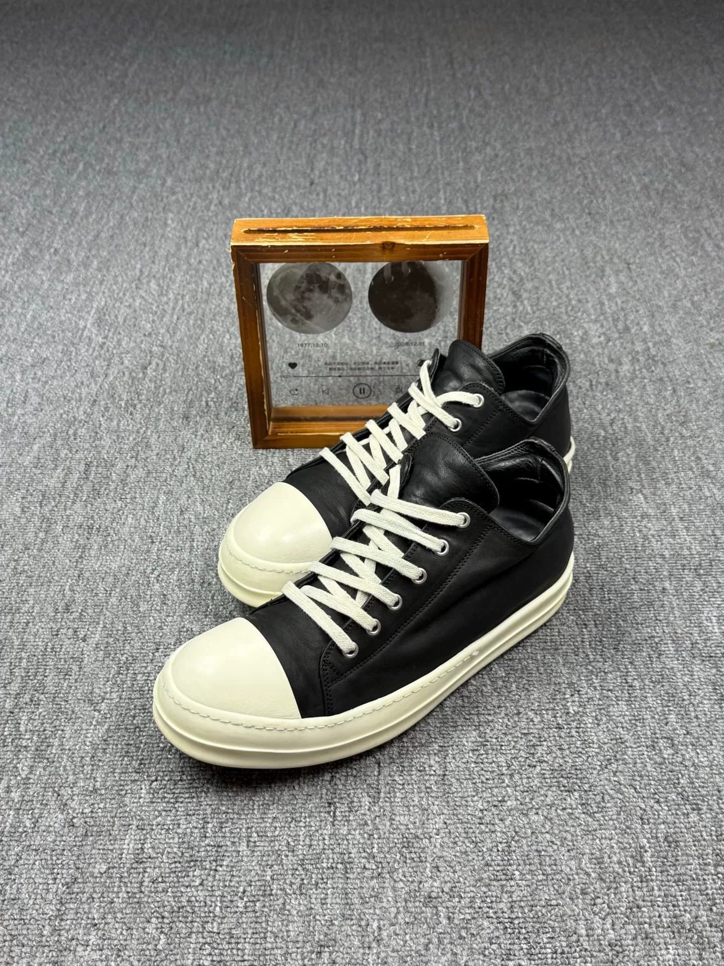 Кроссовки Rick Owens Ro main line Converse из черной телячьей кожи 41
