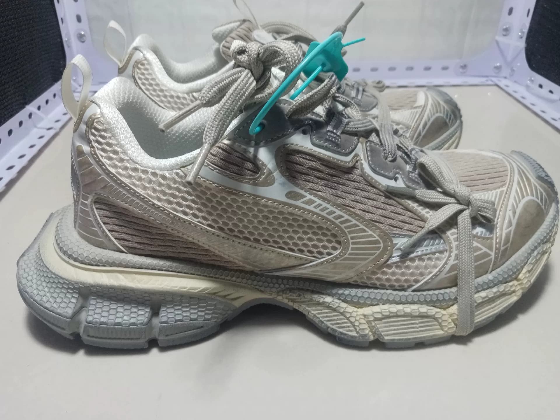 Туфли BALENCIAG daddy shoes 3XL, светло-серые, размер 44, 99 новые, туфли