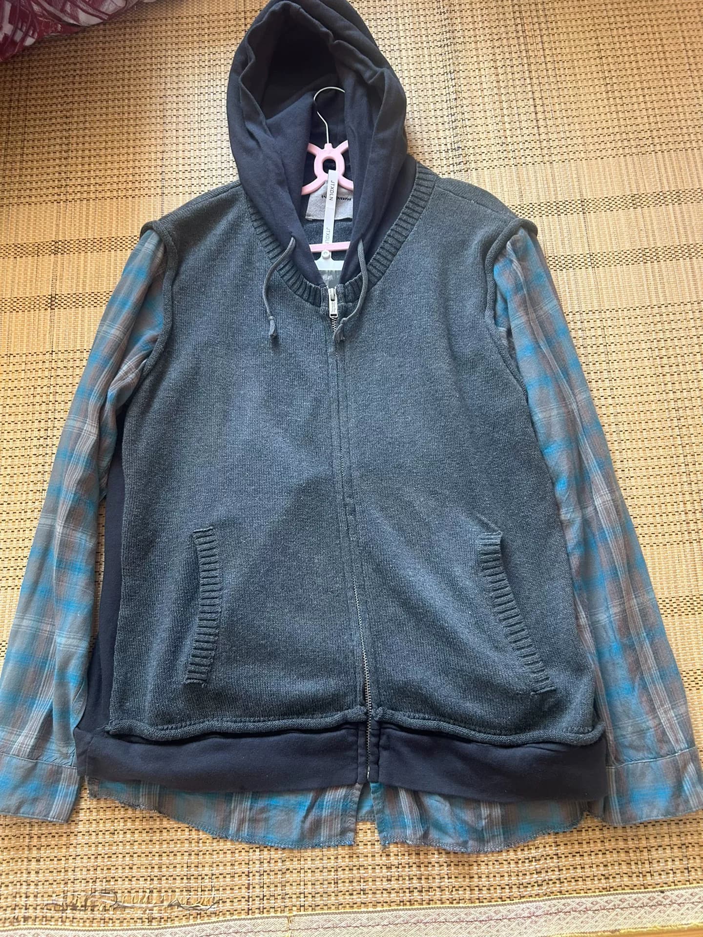 Рубашка с отстрочкой Undercover 12ss, куртка с капюшоном