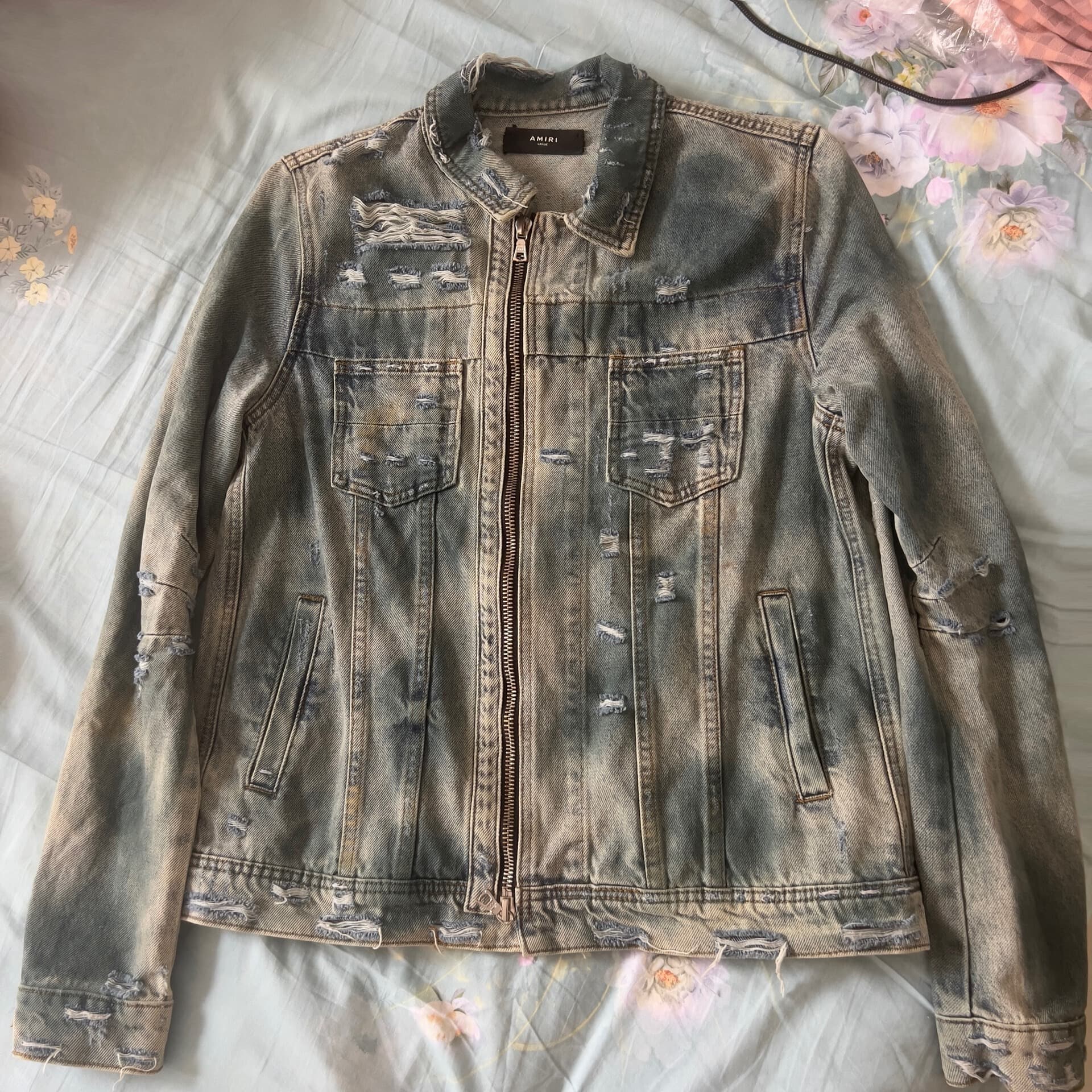 Джинсовая куртка Amiri из итальянского 100% хлопка