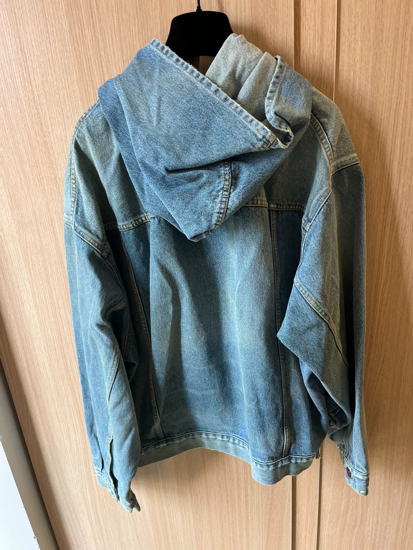 【Balenciaga Баленсиага】 Джинсовая куртка с капюшоном, Размер 1, Сделано в Японии
