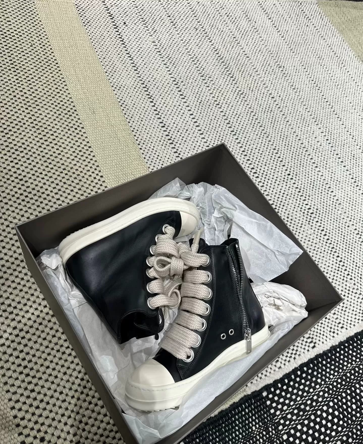 Rick Owens RO Drkshdw черный толстый пояс с высоким берцем в виде пятиконечной звезды