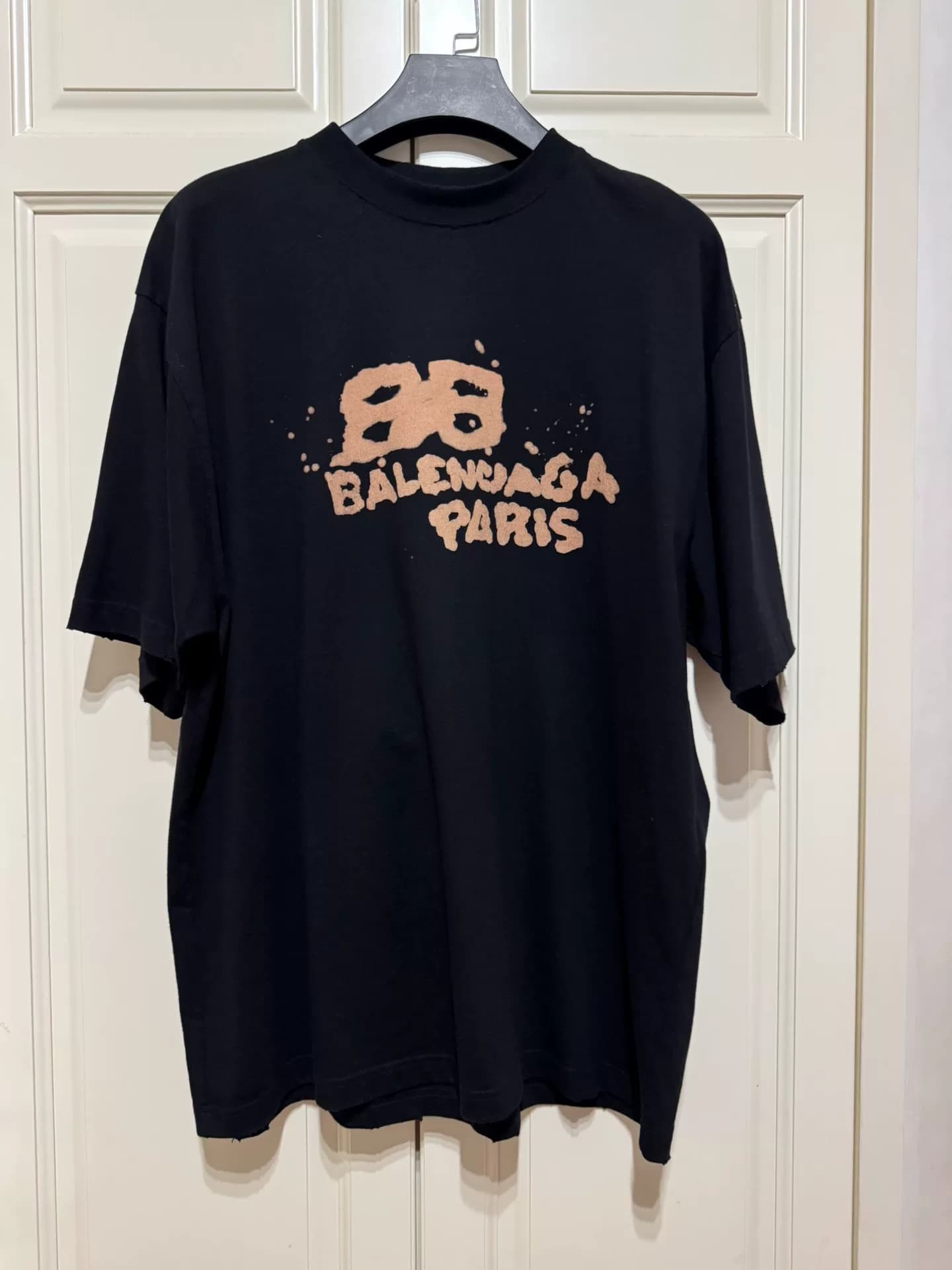 Футболка Balenciaga Balenciaga tie-dye с короткими рукавами xl размера, не выбрасывайте мусор