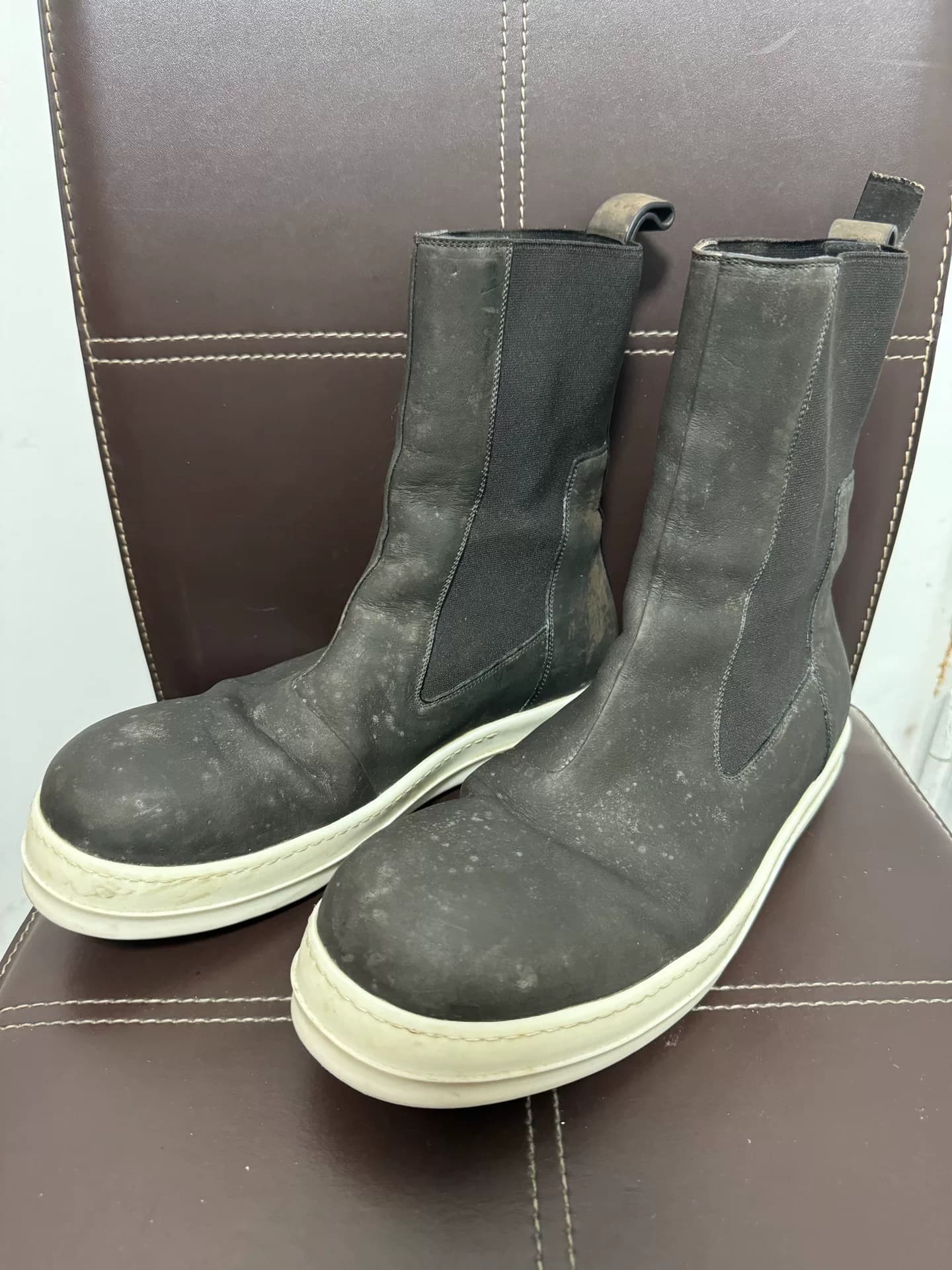 ретро-туфли "Челси" с высоким берцем от rickowens Rick owen