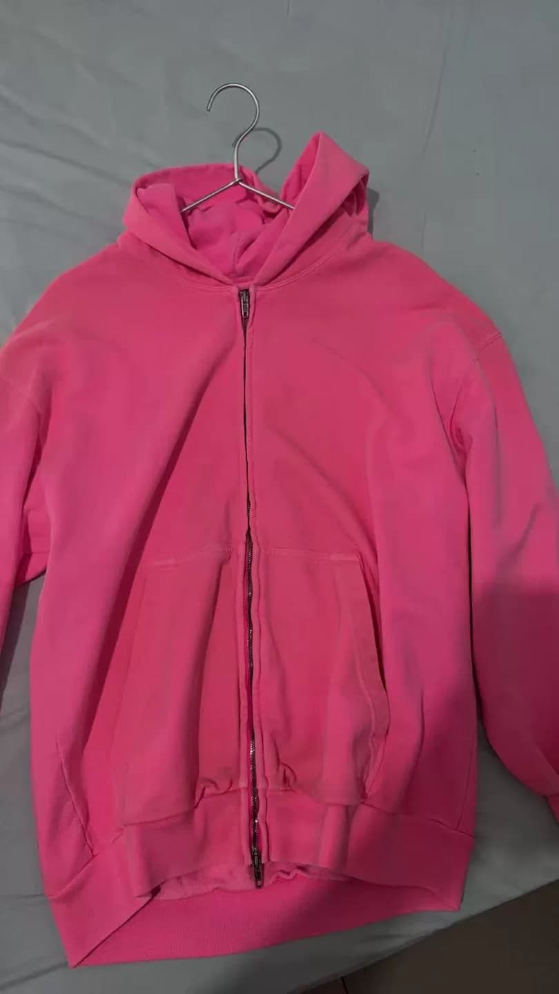Новинка 95-го года от Balenciaga, розовый свитер на молнии, размер XS