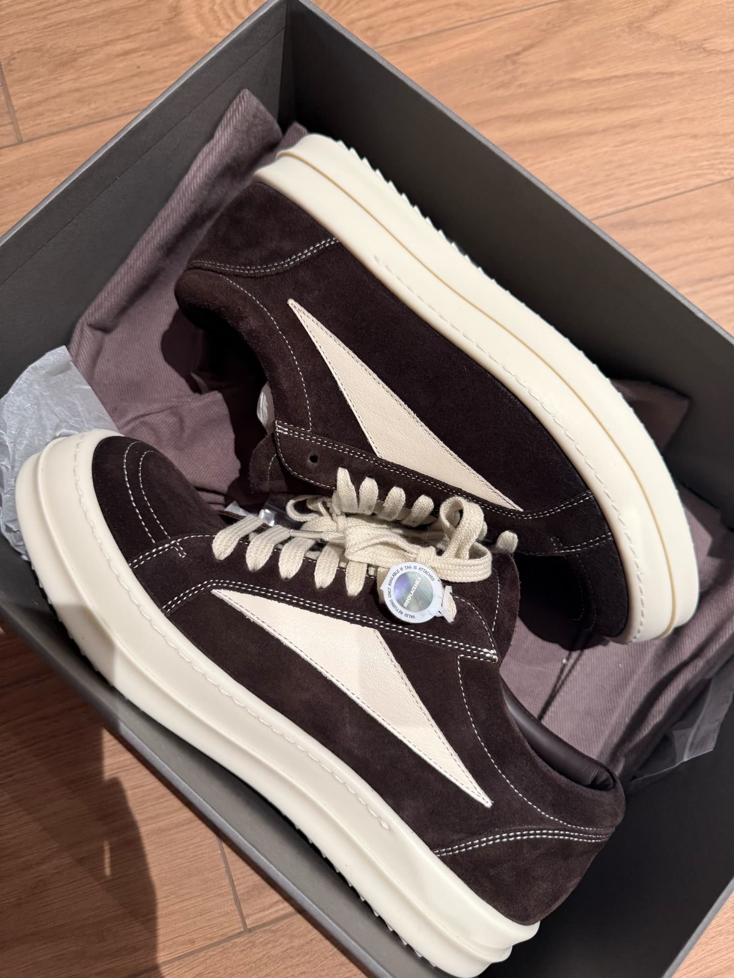 Rick Owens коричневая кожа кожаные фургоны размер 40 оригинальная коробка совершенно новая