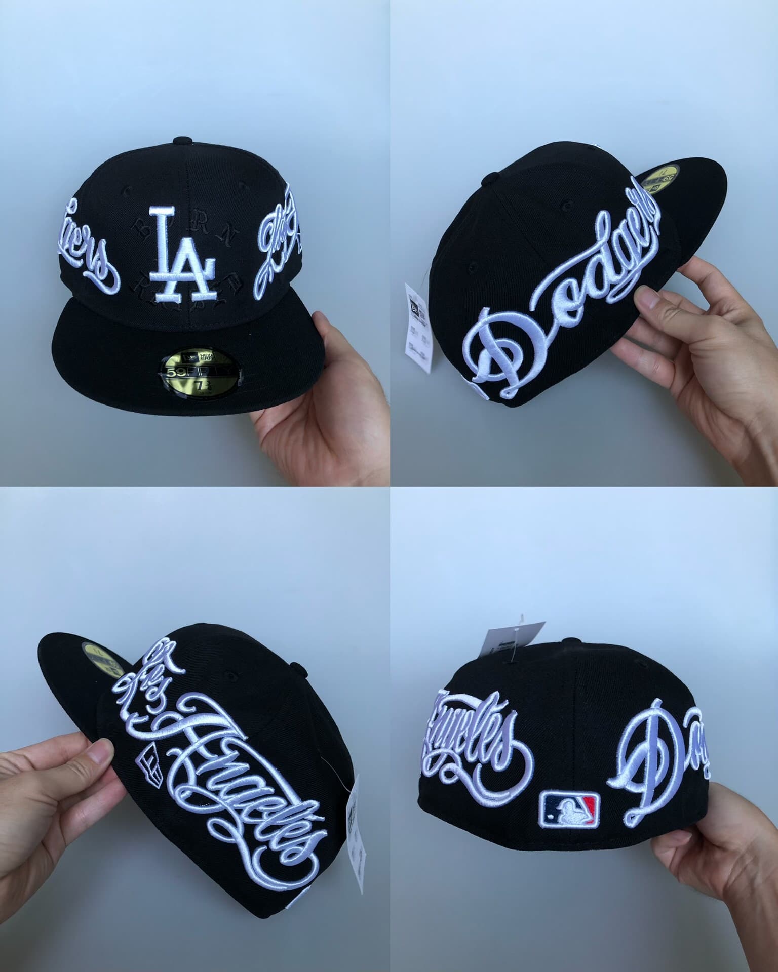 Черная бейсболка New Era MLB Los Angeles Dodgers 59-го размера.,