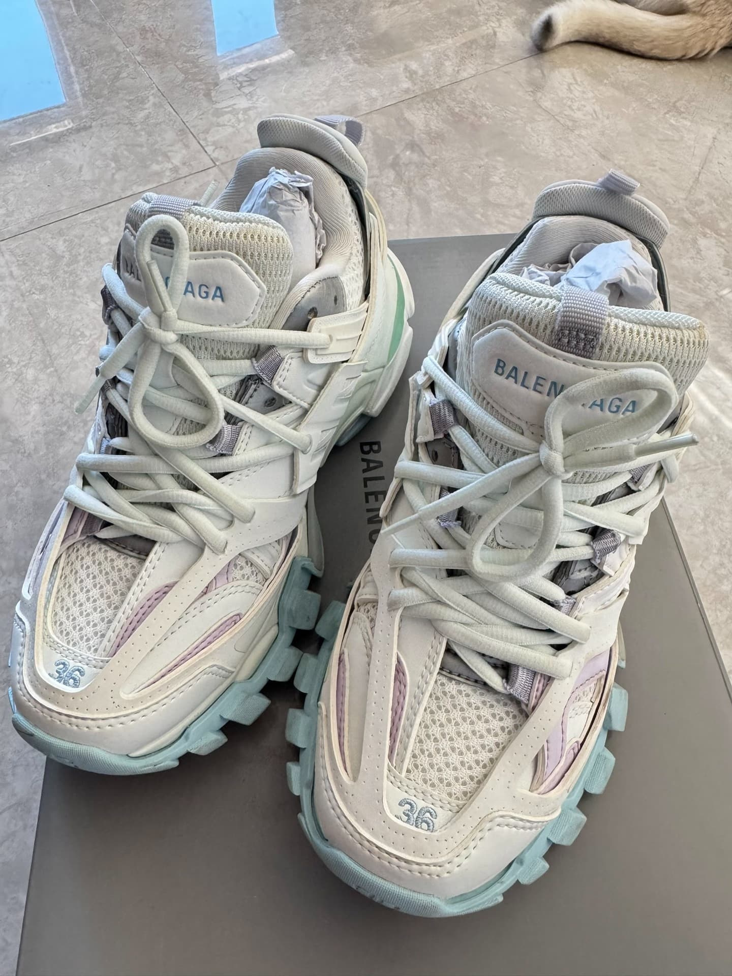 Кроссовки Balenciaga Balenciaga Макарон в тон туфлям для папы, 36