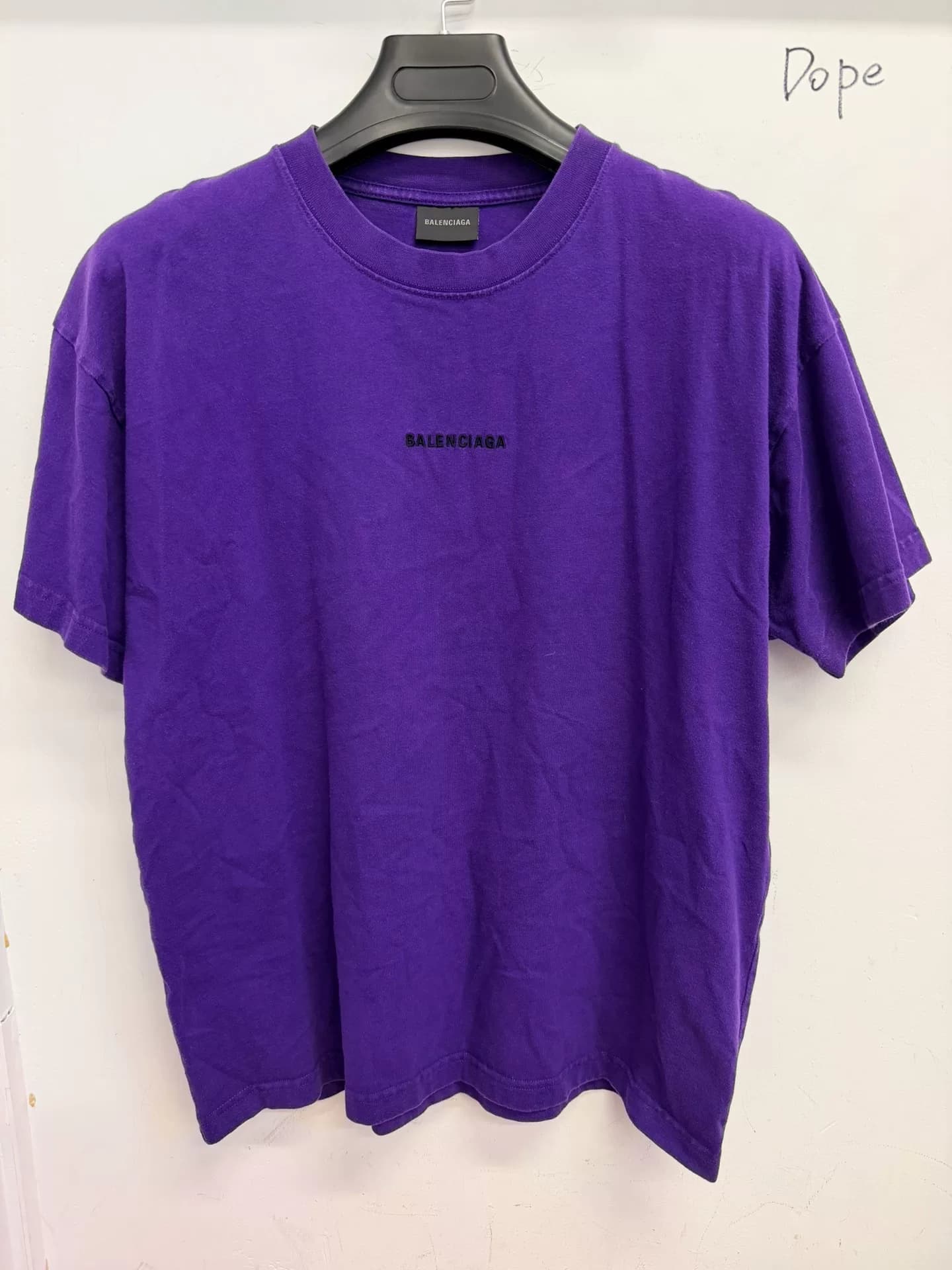 Короткий рукав с вышитым буквенным логотипом Balenciaga Balenciaga 23ss